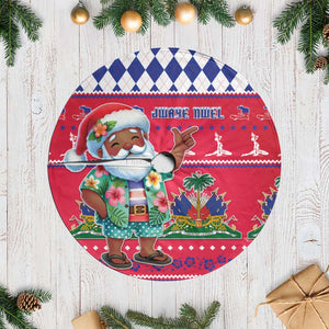 Afro Haiti Christmas Tree Skirt Haitian Santa Jwaye Nwel - African Pride