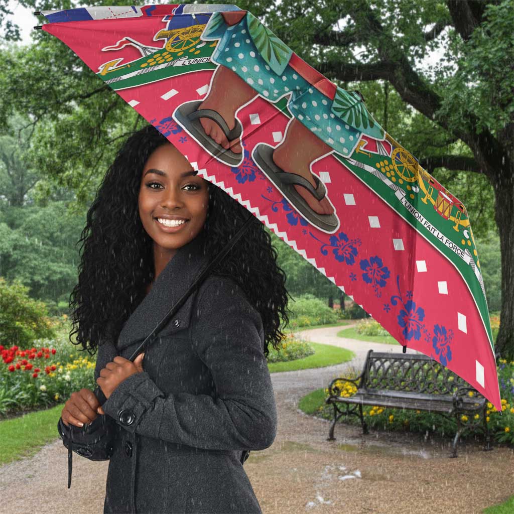 Afro Haiti Christmas Umbrella Haitian Santa Jwaye Nwel