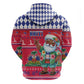 Afro Haiti Christmas Zip Hoodie Haitian Santa Jwaye Nwel - African Pride