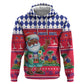 Afro Haiti Christmas Zip Hoodie Haitian Santa Jwaye Nwel - African Pride