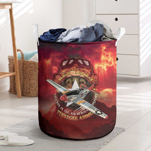 Red Tails Tuskegee Airmen Laundry Basket Honoring The Legend