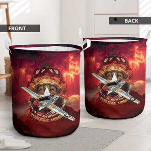 Red Tails Tuskegee Airmen Laundry Basket Honoring The Legend