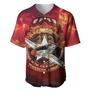 Red Tails Tuskegee Airmen Baseball Jersey Honoring The Legend