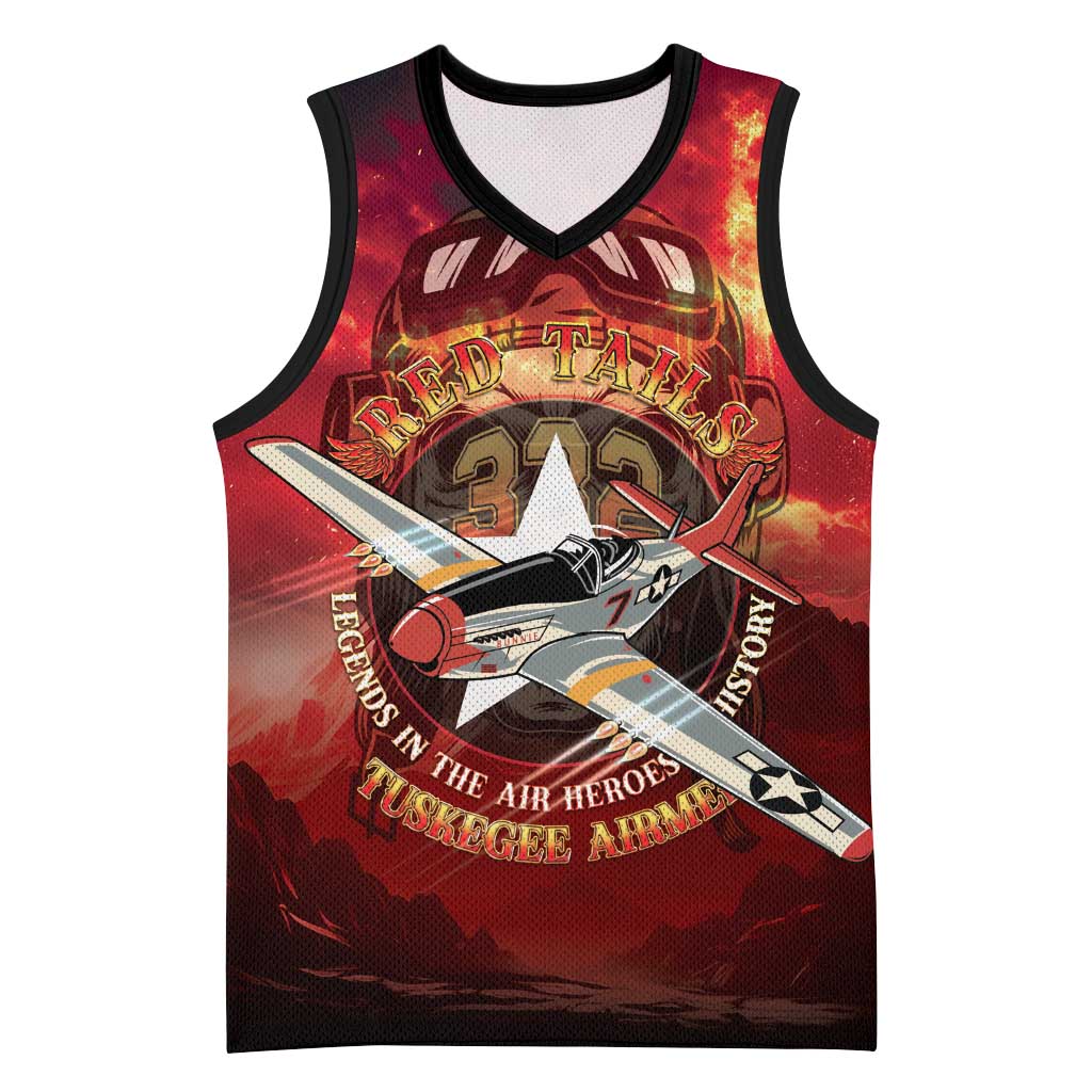 Red Tails Tuskegee Airmen Basketball Jersey Honoring The Legend