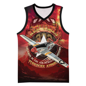 Red Tails Tuskegee Airmen Basketball Jersey Honoring The Legend