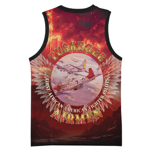 Red Tails Tuskegee Airmen Basketball Jersey Honoring The Legend