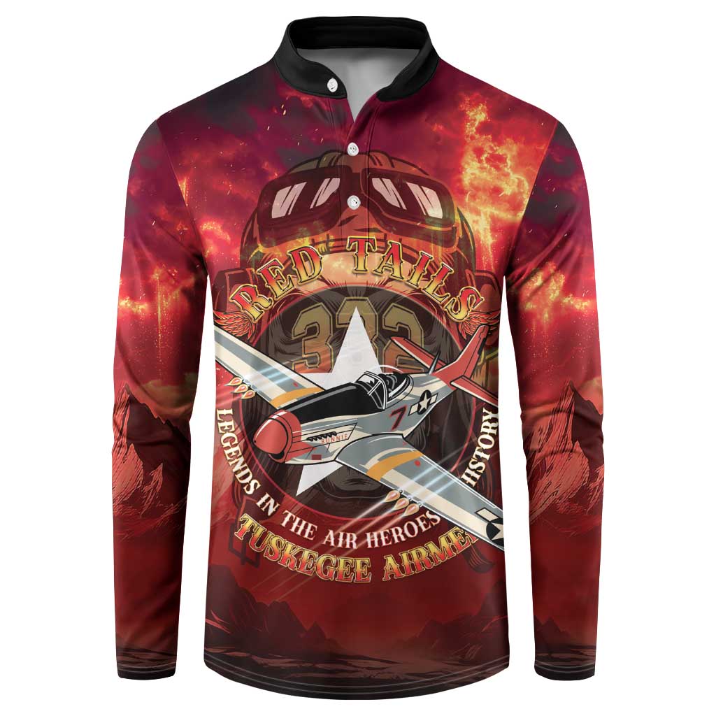 Red Tails Tuskegee Airmen Button Sweatshirt Honoring The Legend