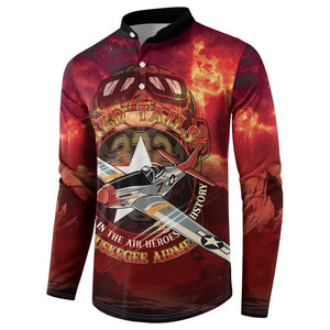 Red Tails Tuskegee Airmen Button Sweatshirt Honoring The Legend