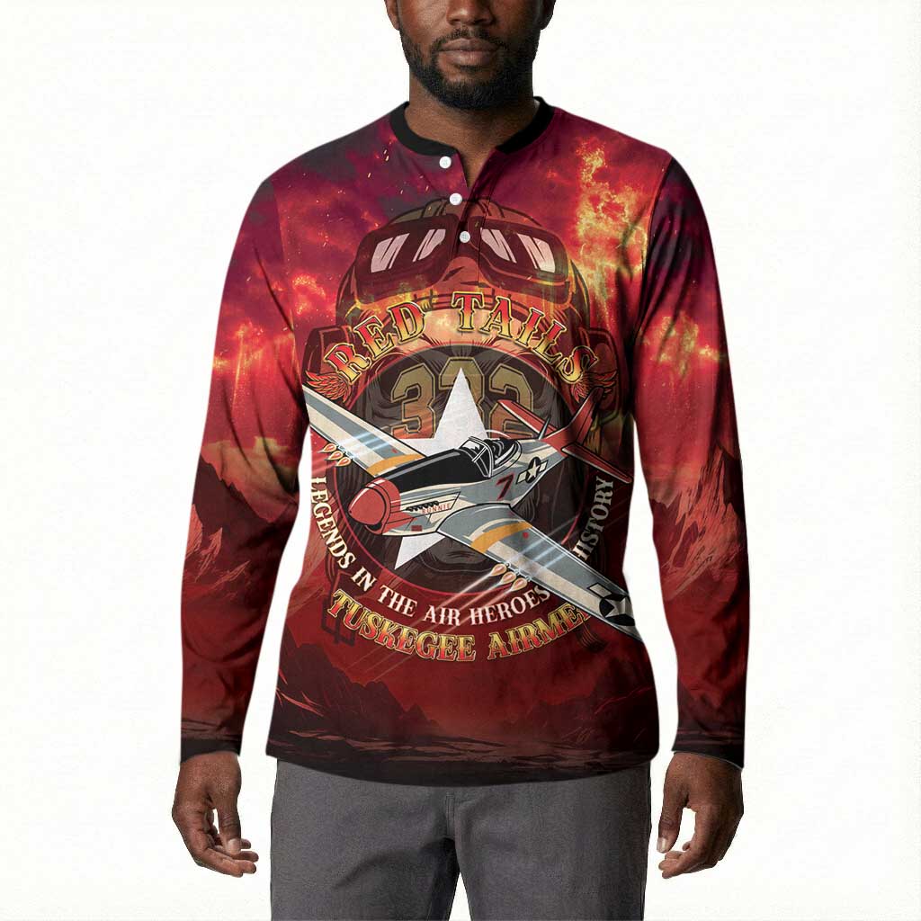Red Tails Tuskegee Airmen Button Sweatshirt Honoring The Legend