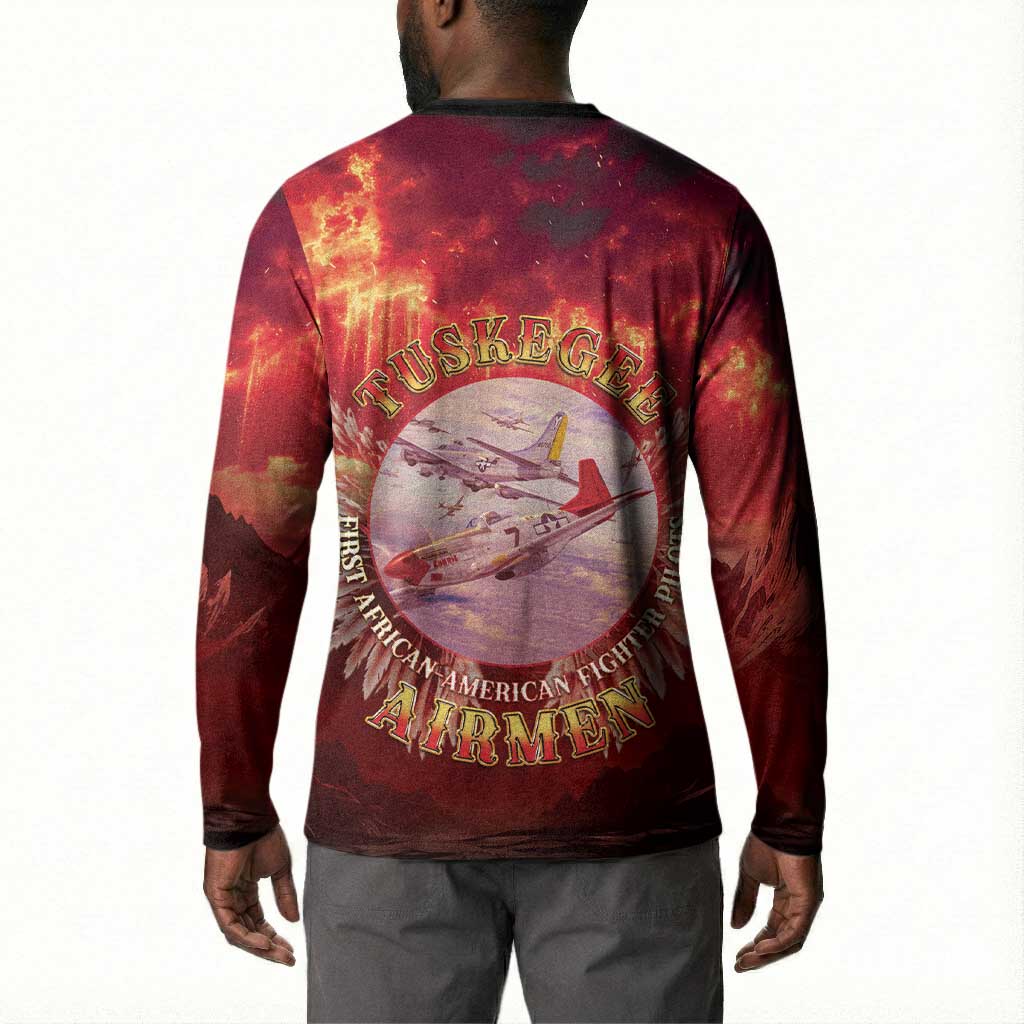 Red Tails Tuskegee Airmen Button Sweatshirt Honoring The Legend