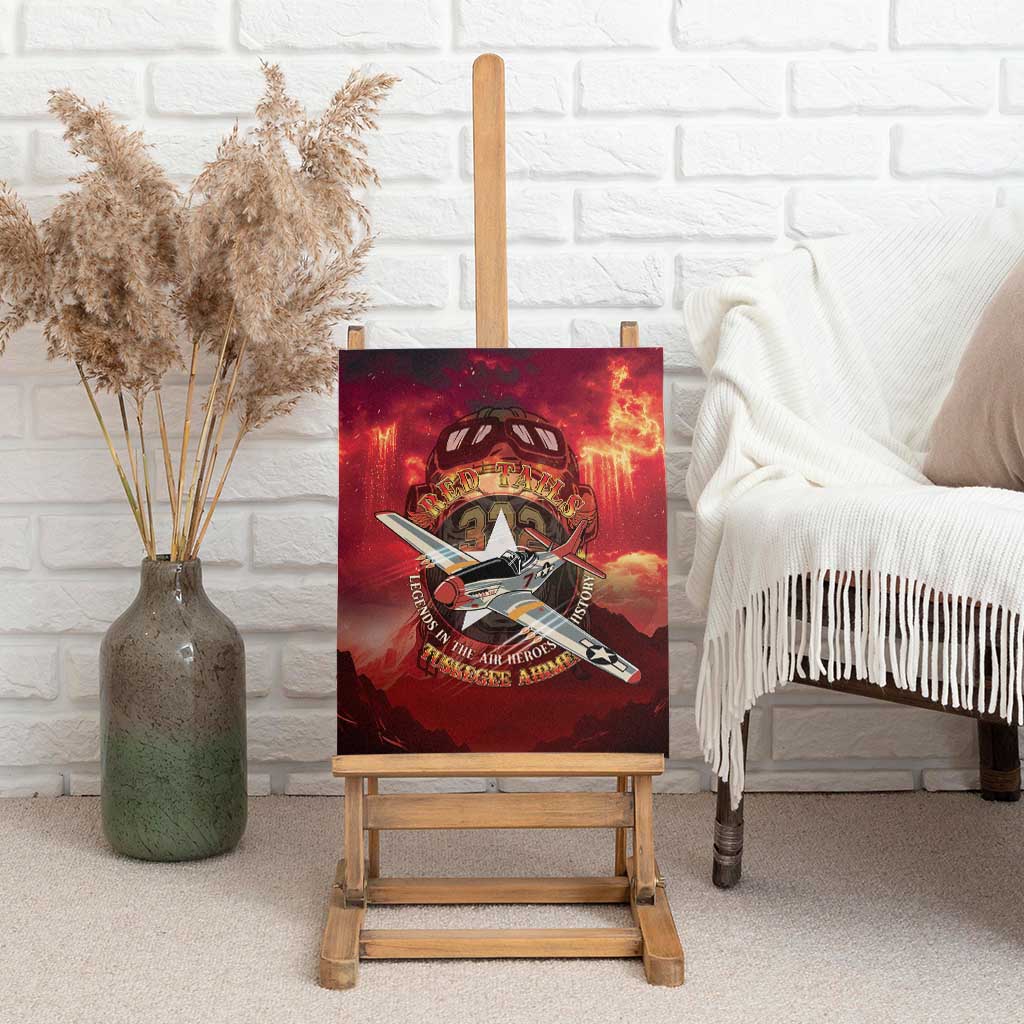 Red Tails Tuskegee Airmen Canvas Wall Art Honoring The Legend