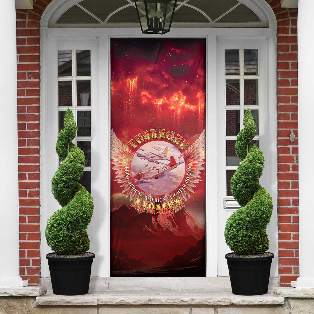 Red Tails Tuskegee Airmen Door Cover Honoring The Legend