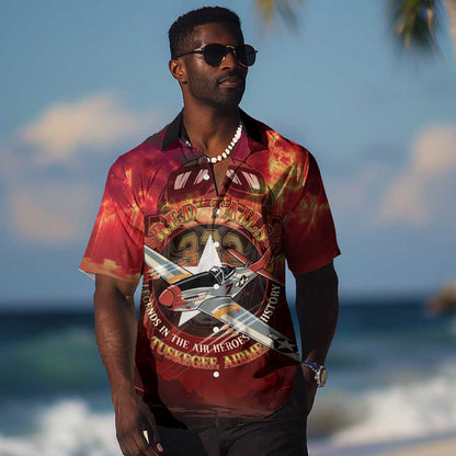 Red Tails Tuskegee Airmen Hawaiian Shirt Honoring The Legend
