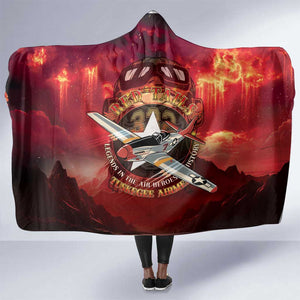 Red Tails Tuskegee Airmen Hooded Blanket Honoring The Legend