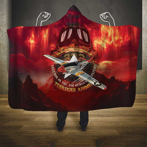 Red Tails Tuskegee Airmen Hooded Blanket Honoring The Legend