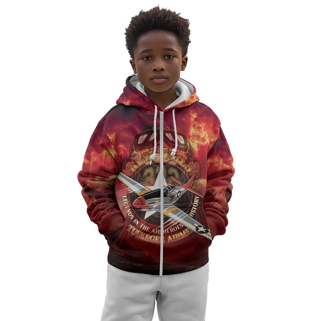 Red Tails Tuskegee Airmen Kid Hoodie Honoring The Legend