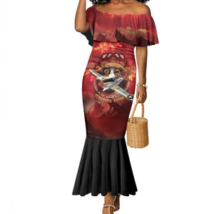 Red Tails Tuskegee Airmen Mermaid Dress Honoring The Legend