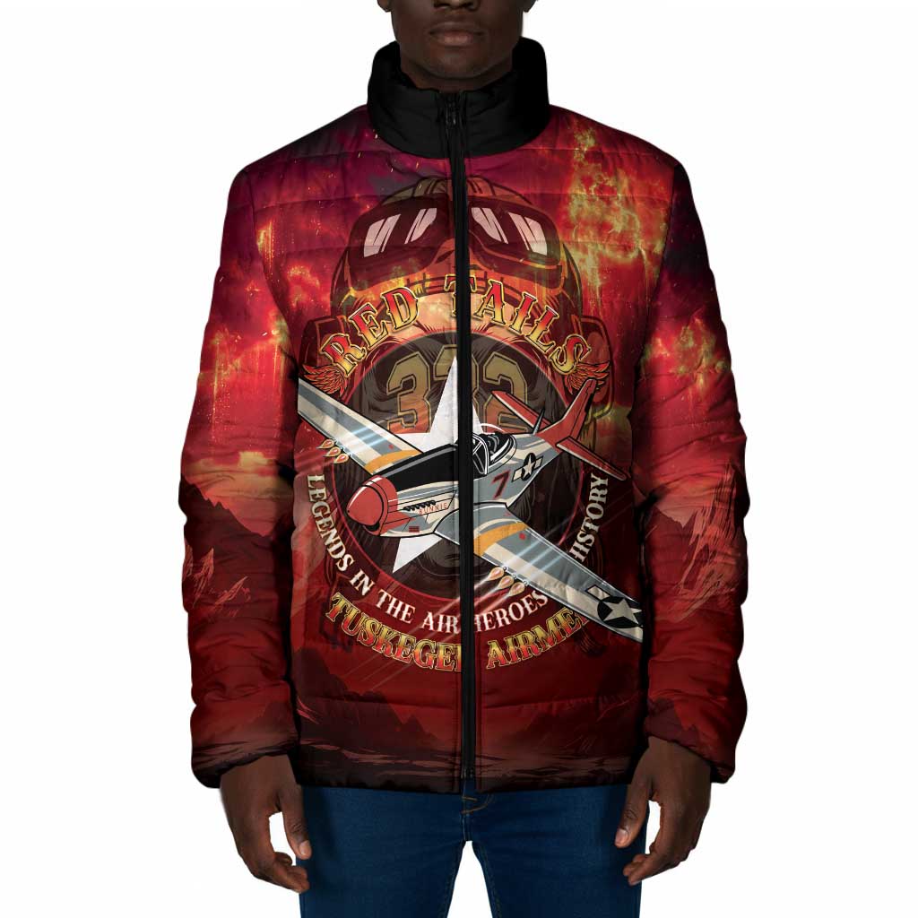 Red Tails Tuskegee Airmen Padded Jacket Honoring The Legend