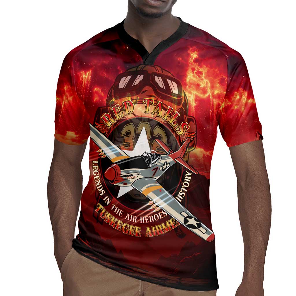 Red Tails Tuskegee Airmen Rugby Jersey Honoring The Legend