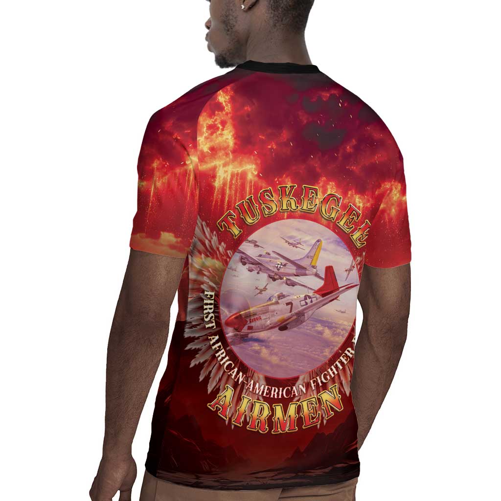 Red Tails Tuskegee Airmen Rugby Jersey Honoring The Legend