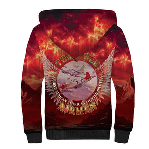 Red Tails Tuskegee Airmen Sherpa Hoodie Honoring The Legend