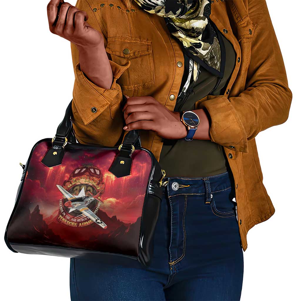 Red Tails Tuskegee Airmen Shoulder Handbag Honoring The Legend