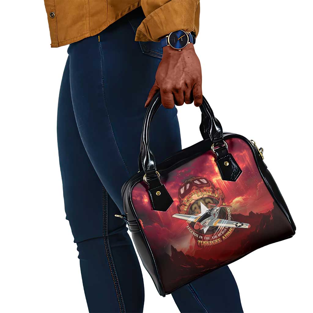 Red Tails Tuskegee Airmen Shoulder Handbag Honoring The Legend