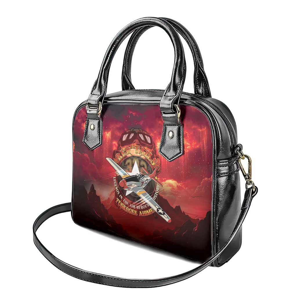 Red Tails Tuskegee Airmen Shoulder Handbag Honoring The Legend