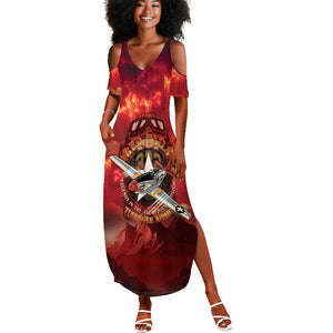Red Tails Tuskegee Airmen Summer Maxi Dress Honoring The Legend