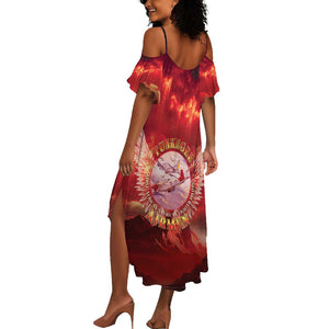 Red Tails Tuskegee Airmen Summer Maxi Dress Honoring The Legend