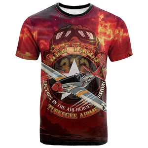 Red Tails Tuskegee Airmen T shirt Honoring The Legend