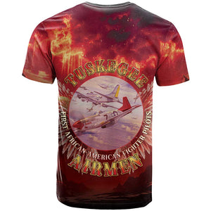 Red Tails Tuskegee Airmen T shirt Honoring The Legend