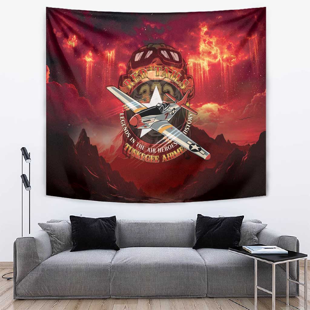 Red Tails Tuskegee Airmen Tapestry Honoring The Legend