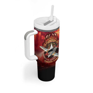 Red Tails Tuskegee Airmen Tumbler With Handle Honoring The Legend