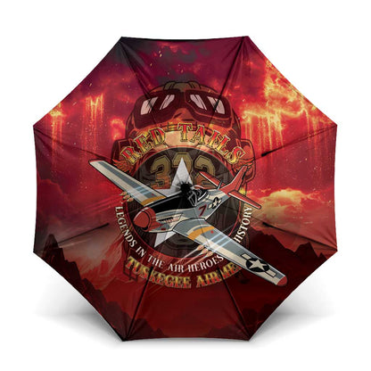 Red Tails Tuskegee Airmen Umbrella Honoring The Legend