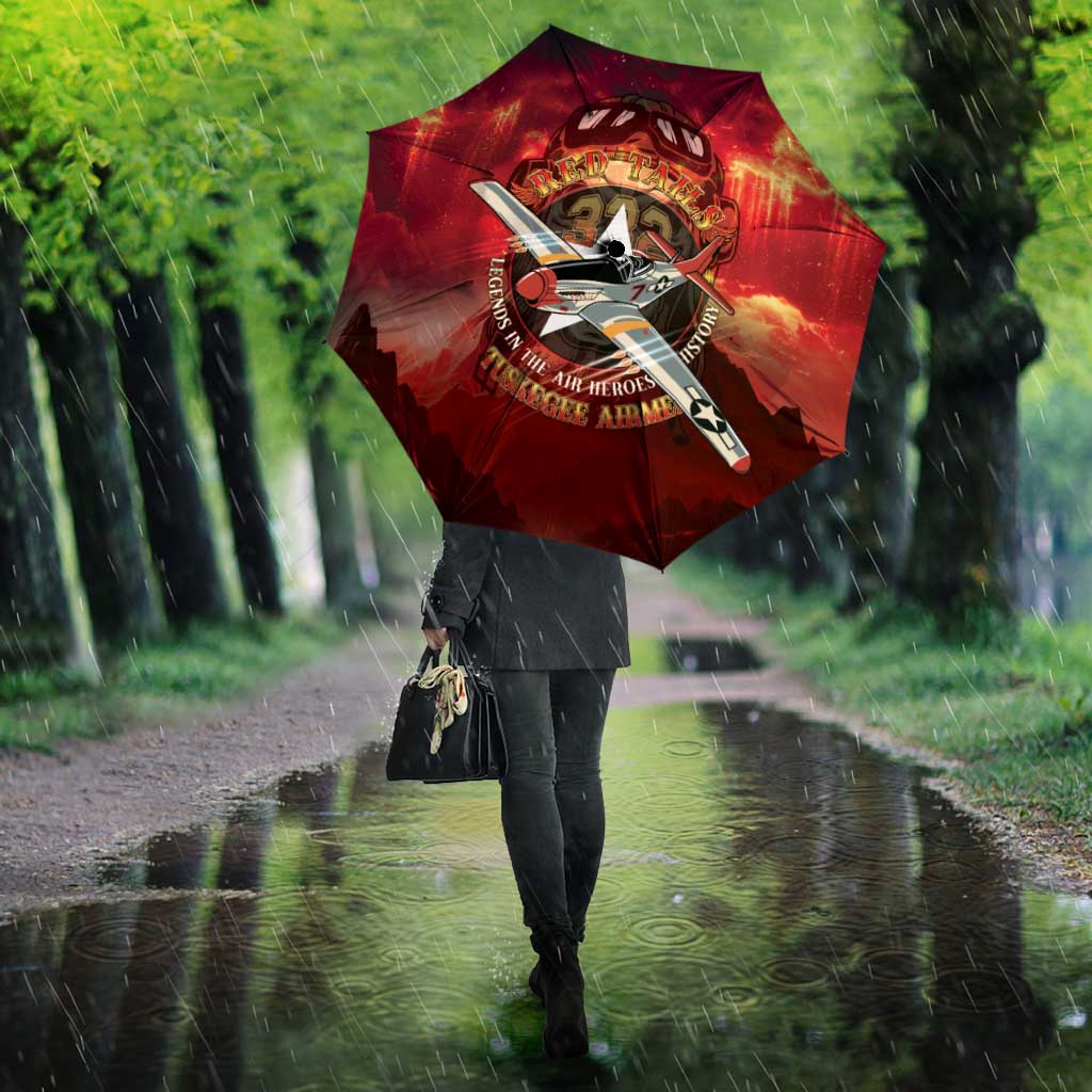Red Tails Tuskegee Airmen Umbrella Honoring The Legend