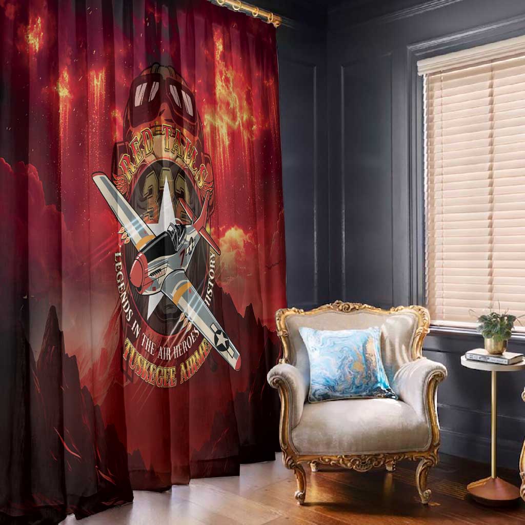 Red Tails Tuskegee Airmen Window Curtain Honoring The Legend