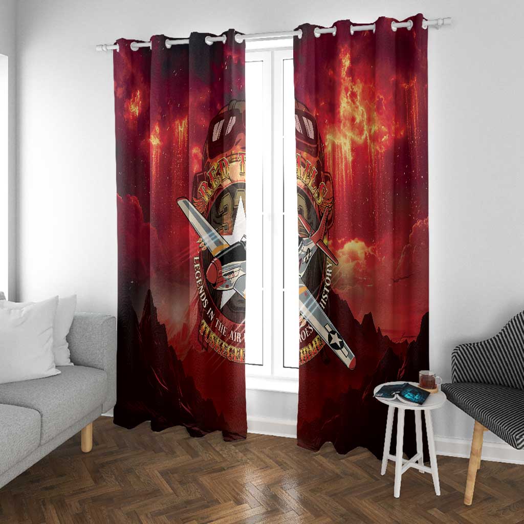 Red Tails Tuskegee Airmen Window Curtain Honoring The Legend