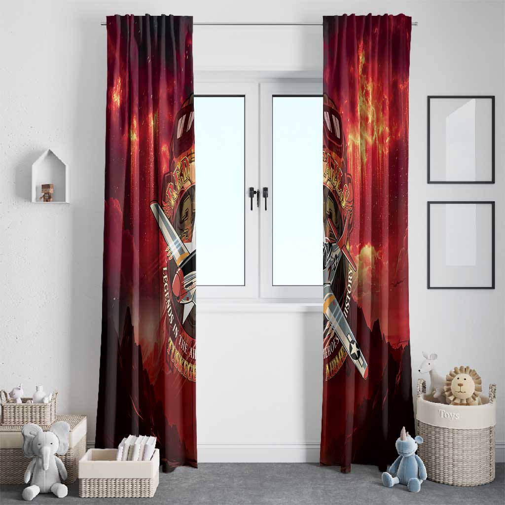 Red Tails Tuskegee Airmen Window Curtain Honoring The Legend