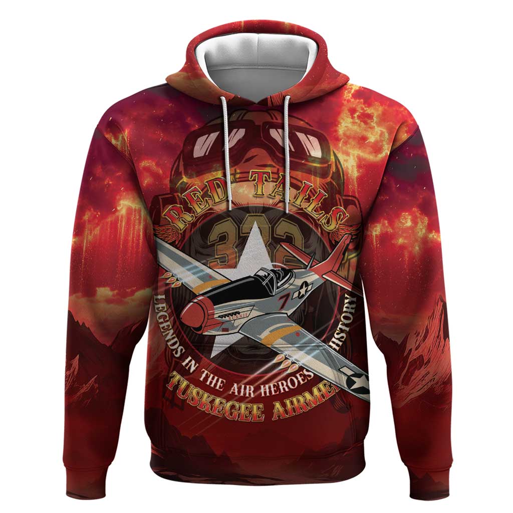Red Tails Tuskegee Airmen Zip Hoodie Honoring The Legend