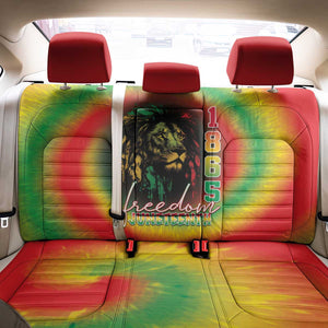 Juneteenth Freedom Day Back Car Seat Cover Reggae Tie Dye Style