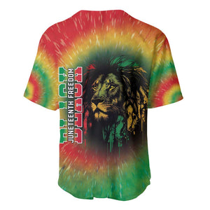 Juneteenth Freedom Day Baseball Jersey Reggae Tie Dye Style