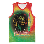 Juneteenth Freedom Day Basketball Jersey Reggae Tie Dye Style LT05