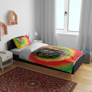 Juneteenth Freedom Day Bedding Set Reggae Tie Dye Style