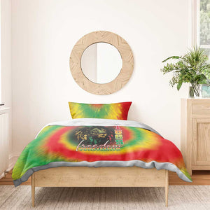 Juneteenth Freedom Day Bedding Set Reggae Tie Dye Style