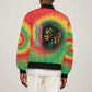 Juneteenth Freedom Day Bomber Jacket Reggae Tie Dye Style