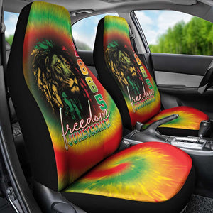 Juneteenth Freedom Day Car Seat Cover Reggae Tie Dye Style