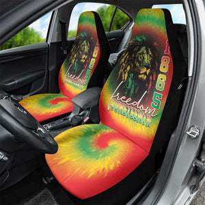 Juneteenth Freedom Day Car Seat Cover Reggae Tie Dye Style