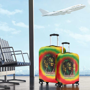 Juneteenth Freedom Day Luggage Cover Reggae Tie Dye Style