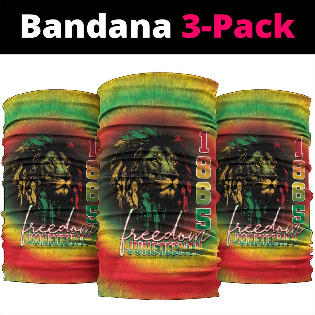 Juneteenth Freedom Day Neck Gaiter Reggae Tie Dye Style LT05